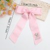 Scalloped Edge Long Tail Grosgrain Hair Bow Clip for Girls Cartoon Duck Cow unicorn Lotus Bow Kids Hair Accessories Scalloped Edge Long Tail Grosgrain Hair Bow Clip for Girls Cartoon Duck Cow unicorn Lotus Bow Kids Hair Accessories