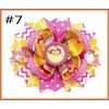 Disney belle princess boutique inspired hair bows  Beauty and the Beast hair clips