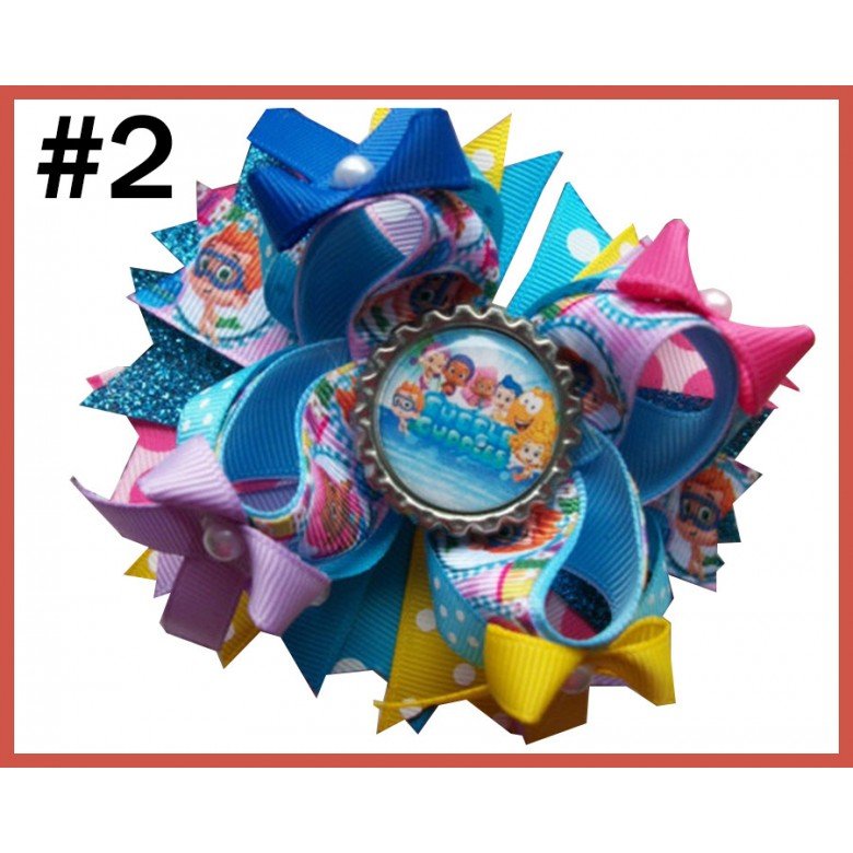 Bubble Guppies hair bows inspired Hair Bows Bubble Guppies hair bows inspired Hair Bows
