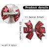 2pcs /set Horse Show Long Tail Sailor Bows with Glitter Boots Hair Bows Western Cowgirl Printed Ribbon Hair Clip Girls Hair Accessories
