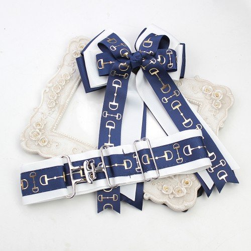 Equestrian Hair Bows and Belt Girls Horse Show Bows Equestrian Horse Show Bows with Optional Matching Belt Kids Hair Accessories