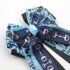 Equestrian Show Bows and Belts Monogrammed Equestrian Horse Show Competition Bows Clips for Girls