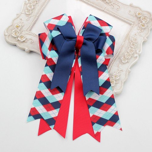 Equestrian Horse Show Bows Tea Rose Flower Monogrammed Equestrian Horse Show Bows Kids Hair Bow Accessories