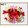 character   Stacked Print Boutique Hair Bows ，stacked hair bows ，Girls Hair Accessories 1-50