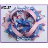 character   Stacked Print Boutique Hair Bows ，stacked hair bows ，Girls Hair Accessories 1-50