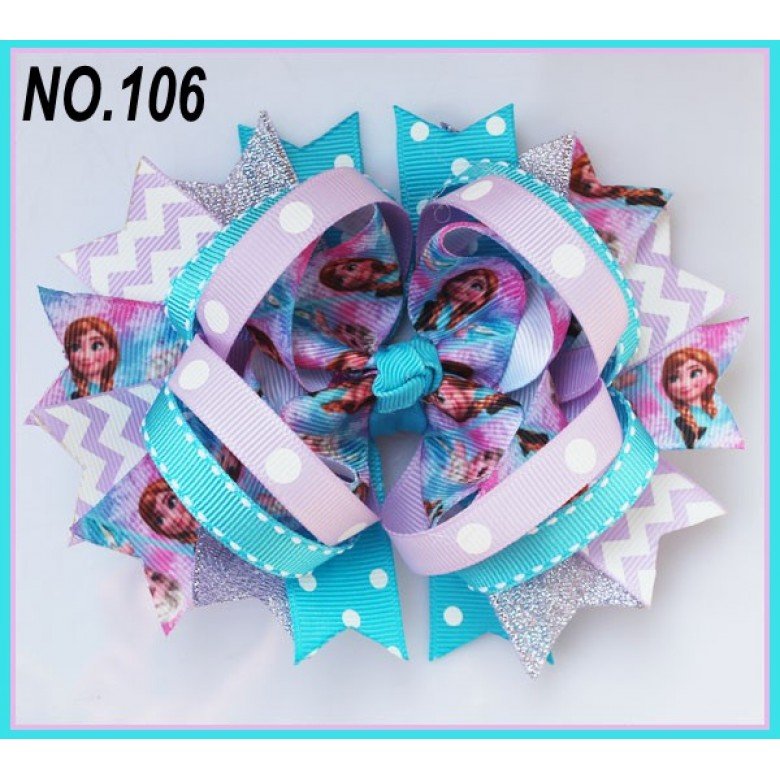 character Stacked Print Boutique Hair Bows ,stacked hair bows ,Girls Hair Accessories 101-150 character Stacked Print Boutique Hair Bows ,stacked hair bows ,Girls Hair Accessories 101-150