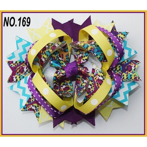 character Stacked Print Boutique Hair Bows ,stacked hair bows ,Girls Hair Accessories 151-180 character Stacked Print Boutique Hair Bows ,stacked hair bows ,Girls Hair Accessories 151-180