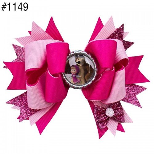 Masha and the Bear Hair Clips