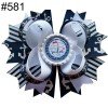 Nautical Navy Blue Anchor Hair Bow Clip