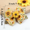  Spring Summer Sunflower Hair Bows Girls Toddler Cute Yellow Blue Daisy Flower Hair Clip Kids Boutique Hair Accessories