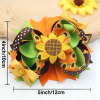 Spring Summer Sunflower Bow Hair Clips