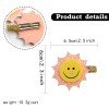2pcs/pair Summer Sun Hair Clip Cute Baby Glitter Hair Clips with Sunglasses for Girls Kids Sunflower Boutique Hair Accessories
