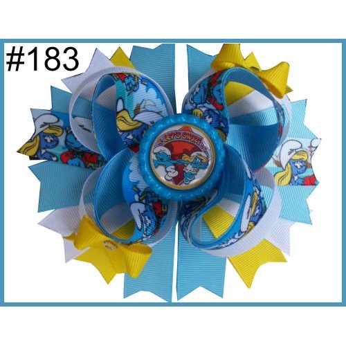 The Smurfs hair bows, Smurfette hair bows The Smurfs hair bows, Smurfette hair bows