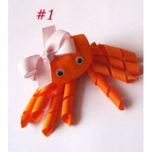crab Sculpture hair bows style boutique crab Sculpture hair bows style boutique