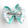 4'' Lollipop Hair Bow Clip for Girls Kids Glitter Hair Bow Clips with Candy Girl Hair Accessories for Summer Lollipop Hairpin