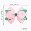  Princess Hair Clips pink and Green Movie Hair Bow Accessories