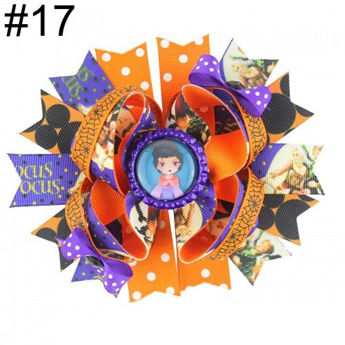 4-5''Hocus pocus inspired hair bow witch fall hair bow 