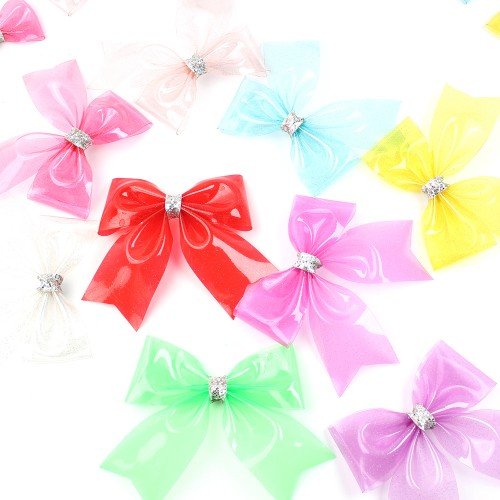 Summer  Jelly Hair Bows Plastic Swim Hair Clip 