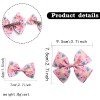 Spring Floral Bow Hair Clip Summer Fruits Pineapple Watermelon  Bows 