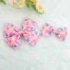 Spring Floral Bow Hair Clip Summer Fruits Pineapple Watermelon  Bows 