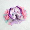 Girls Cartoon unicorn Hair Bow Clip