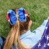 2pcs 4.3inch 4th of July hair bows