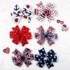 4th of July Patriotic Hair Bows Independence Day American Flag Hair Clip Kids Hair Accessories
