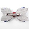 3.5inch 4th of July Patriotic Hair Bows Clip Independence Day Festival Glitter Leather Hair Clip Kids Girls Hair Accessories