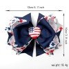 All American Girl Hair Bows Rhinestones Red Blue Hair Bows Bottle Cap 4th of July Hair Accessories