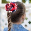 All American Girl Hair Bows Rhinestones Red Blue Hair Bows Bottle Cap 4th of July Hair Accessories