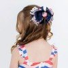 All American Girl Hair Bows Rhinestones Red Blue Hair Bows Bottle Cap 4th of July Hair Accessories