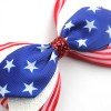 4th of July Patriotic Ribbon Glitter Hair Bow Clips Independence Day Hair Clip for Girls Kids Hair Accessories