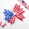 4th of July Big Multi Layered Hair Bow for Girls Toddler Patriotic Boutique Star Hair Bow Independence Day Hair Accessories