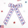4th of July Patriotic Hair Bow Clips Independence Day Long Tail Sailor Bows for Baby Fourth of July Hair Bow Accessories