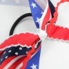 Best Quality 4th of July Patriotic Long Streamer Ponytail Holder for Girls Independence Day Hair Clips Kids Hair Accessories