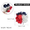 4th of July Patriotic Floral Petal Hair Clip Independence Day Rose Petal Hair Clips Kids Hair Accessories 4th of July Patriotic Floral Petal Hair Clip Independence Day Rose Petal Hair Clips Kids Hair Accessories