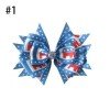 5.5" Stylish ribbon Hair Bow Clip National Flag Independence Day 5.5" Stylish ribbon Hair Bow Clip National Flag Independence Day