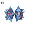 5.5" Stylish ribbon Hair Bow Clip National Flag Independence Day 5.5" Stylish ribbon Hair Bow Clip National Flag Independence Day
