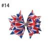5.5" Stylish ribbon Hair Bow Clip National Flag Independence Day 5.5" Stylish ribbon Hair Bow Clip National Flag Independence Day