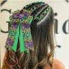 Mardi Gras Themed Horse Show Hair Accessories