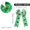 St Patrick's Day Lucky Clover Hair Bows Girls Shamrock Long Streamer Hair Bow Clip Kids Tassel Hair Accessories