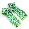 St.Patrick's Day Shamrock Lucky Clover Cheer Bow