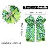 St.Patrick's Day Shamrock Lucky Clover Cheer Bow