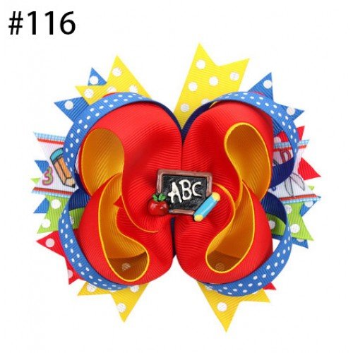 Back to School Cheer Bow with Clip  101-150