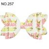 4.5inch school glitter hair bow clips