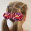 3-3.5 Pigtail Hair Bows Back to School Hair Bows Pencil Hair Clips I love School