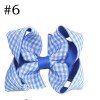 3'' gingham boutique hair bows baby girl hair accessorires toddle hair clip 3'' gingham boutique hair bows baby girl hair accessorires toddle hair clip