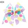 7 Inch Large cheer Hair Bows With Tie Cheerleading Elastic Hair Rope For Kids girl hair accessories19-60