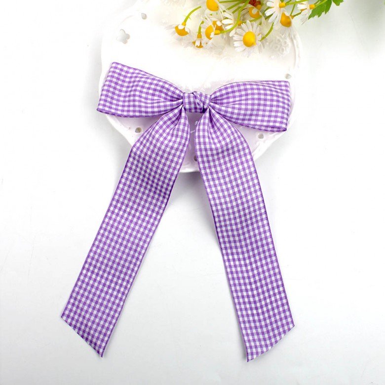 Girls Gingham Hair Bow Clip Back to School Long Streamer Hair Clip Plaid Tassel Bows Kids Checked Hair Bow Accessories Girls Gingham Hair Bow Clip Back to School Long Streamer Hair Clip Plaid Tassel Bows Kids Checked Hair Bow Accessories