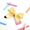 Back to School Cotton Fabric Hair Bow for Girls School Colorful Pencil Hair Clips Kids Hair Accessories